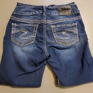 Sliver suki mid capri Jean's